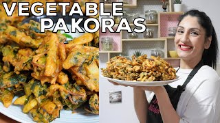 Vegetable Pakora  The Best Spinach amp Potato Pakora Recipe [upl. by Enra]