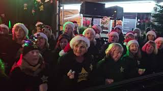 WHAT CHRISTMAS MEANS TO ME Rock Choir at Birkdale Lights Switch On 1st December 2024 [upl. by Irmina953]