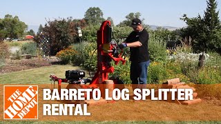 Barreto Log Splitter  The Home Depot Rental [upl. by Aidil]