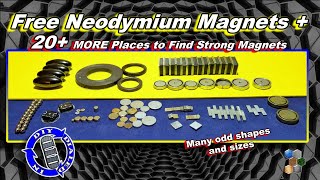 Free Neodymium Magnets  How To Find Strong Magnets Free  Part II [upl. by France]