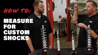 How To Measure For Custom Shocks [upl. by Anselmo]