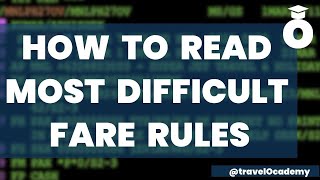 How to read Fare Rules  Special Cases  Save Losses  Amadeus Session 31  GDS learning  Travel [upl. by Ruenhcs681]