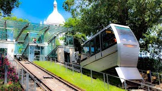 Riding the Funiculaire de Montmartre Paris [upl. by Laney]