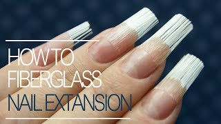 How To Do Fiberglass Nails  Gel Nail Extension Tutorial Step by Step [upl. by Napra701]