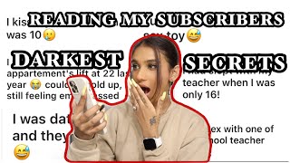 Reacting To My Subscribers DEEPEST DARKEST Secrets [upl. by Iain993]