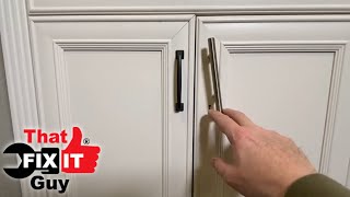 Fixing a Bad Cabinet Handle Installation [upl. by Nolana817]