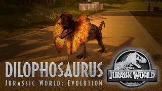 A Closer Look at the Dilophosaurus  Jurassic World Evolution [upl. by Ecenahs]