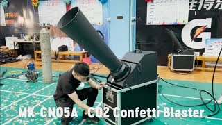 MKCN05A CO2 Confetti Blaster  DMX Confetti Machine [upl. by Skeie228]