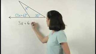 Exterior Angle Theorem  MathHelpcom  Geometry Help [upl. by Yaf720]