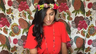 Easy DIY Fresh Flower Crown [upl. by Eecal]