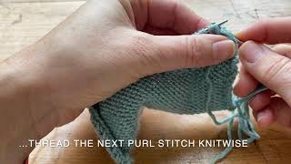 Tubular bind off starting with a purl [upl. by Malcolm84]