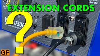 Extension Cords On A Generator No Yes Mbe [upl. by Portugal595]