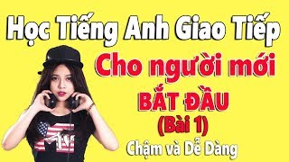 Học Tiếng Anh Giao Tiếp Cho Người Mới Bắt Đầu  Bài 1  Chậm và Dễ Dàng [upl. by Eldorado200]