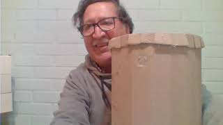 COMO HACER UN TAMBOR CON CAJAS DE CARTON Y BOLSA DE PLASTICO [upl. by Ellerehc]