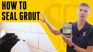 How To Seal Grout  DIY for Beginners [upl. by Hanoj]