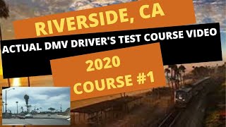 ACTUAL TEST ROUTE Riverside DMV West Behind The Wheel Drivers License Training Online Course Video [upl. by Darbie993]