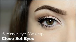 Beginner Eye Makeup For Close Set Eye [upl. by Knepper]