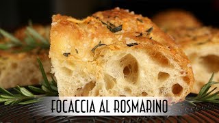 Focaccia al Rosmarino  Poolish Method [upl. by Aerehs]