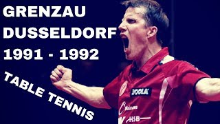 GRENZAU  DUSSELDORF 1991  1992 Tischtennis Bundesliga [upl. by Giorgio183]