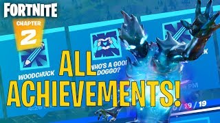 How To Get All Achievements in Fortnite Chapter 2 COMPLETE GUIDE [upl. by Czarra]