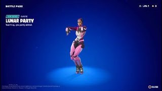 Fortnite Lunar Party Emote [upl. by Eniamurt]