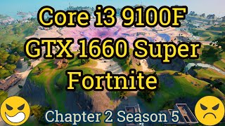 Core i3 9100F  GeForce GTX 1660 Super  FORTNITE [upl. by Alphard]