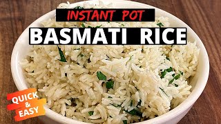 How To Make Basmati Rice In The Instant Pot [upl. by Oznole]