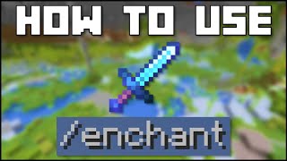 Minecraft  How To Use The enchant Command JavaBedrock [upl. by Shalna944]