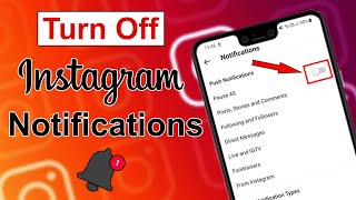 How To Turn Off Instagram Notifications  Disable Instagram notifications  2021 [upl. by Eladroc]