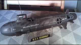 Mini RC submarine USS Seawolf review and tips [upl. by Sarchet]