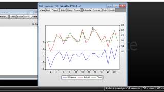 Residuals and fit in Eviews [upl. by Chas]