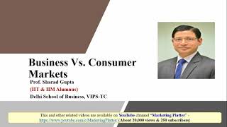 Business Vs Consumer Markets [upl. by Akire]