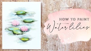 Uncovering the Secret of Painting Watercolour Water Lilies [upl. by Dlarrej]