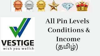 Vestige All pin levels l conditions l income தமிழ் [upl. by Dott]