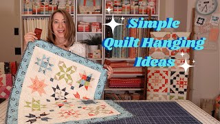 Simple Quilt Hanging Ideas [upl. by Salohci]