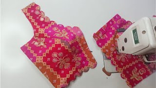 Cut Work blouse design cutting and stitching  latest Cutwork blouse designs Cutwork blouse designs [upl. by Erdrich]