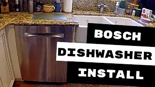 BOSCH DISHWASHER INSTALLATION AVOID THESE 3 MISTAKES [upl. by Corson]