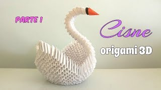 CISNE ORIGAMI 3DPRIMERA PARTEpaso a paso [upl. by Halima]