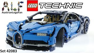 Lego Technic 42083 Bugatti Chiron  Lego Speed Build Review [upl. by Gereld465]