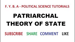 Patriarchal theory of state  III [upl. by Eiznik198]