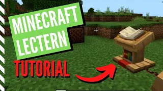 How To Make A LECTERN And USE It In Minecraft [upl. by Kcirdde502]