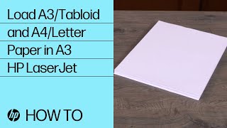 Load A3Tabloid and A4Letter Paper in A3 HP LaserJet  HP LaserJet  HP [upl. by Claman]