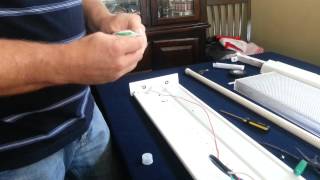 How to wire 4ft led lights [upl. by Yraccaz]