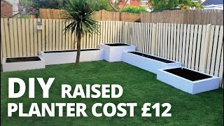 HOW TO MAKE RAISED PLANTER BOXES CHEAP AND EASY DIY GARDEN DESIGN [upl. by Bonucci821]