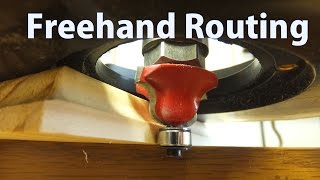 How to Use a Router Freehand  Beginners 11  woodworkweb [upl. by Arvin331]