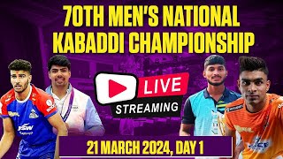 Live 70th senior national kabaddi championship 2024 [upl. by Llehcram]