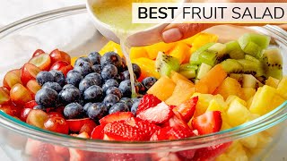 HOW TO MAKE THE BEST FRUIT SALAD  easy recipe [upl. by Daukas]