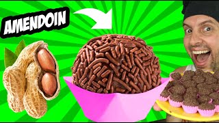 BRIGADEIRO VEGANO DE AMENDOIM O MAIS FÁCIL DO MUNDO [upl. by Stoops]