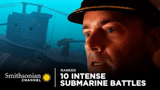 10 Intense Submarine Battles 💥 Hell Below  Smithsonian Channel [upl. by Ahsilac379]