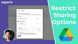 Google Drive Restrict sharing options on files [upl. by Aleyak355]